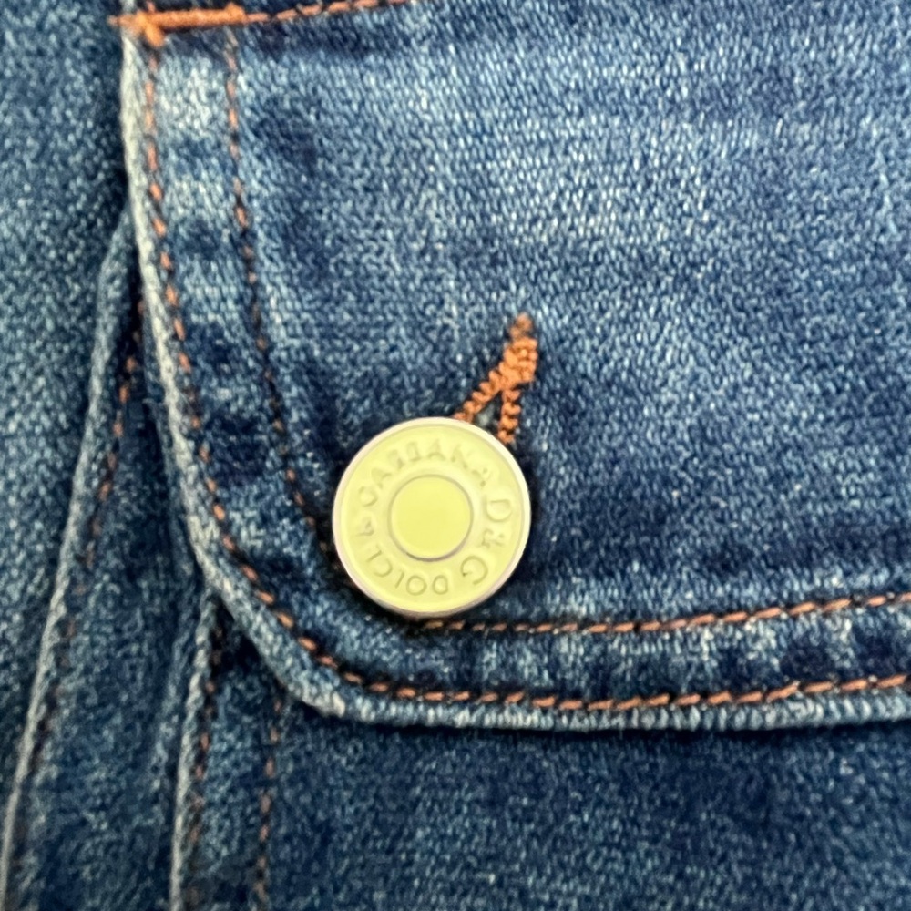 Dolce & Gabbana Blue Denim Jeans - Women's. Low-rise. - Picture 15 of 15